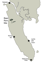 Map of Koh Lanta